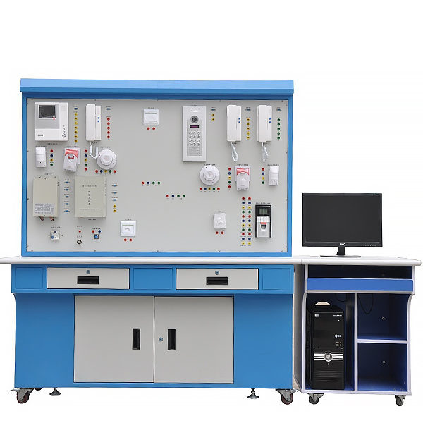 对讲及门禁体系实训装配,可视门禁对讲测验考试台